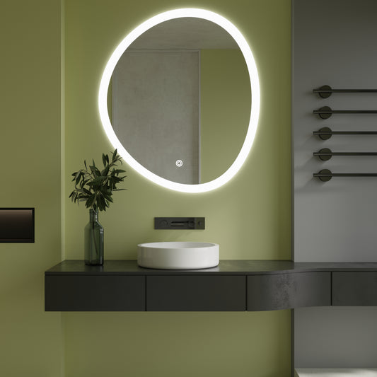 Freeform shaped LED mirror