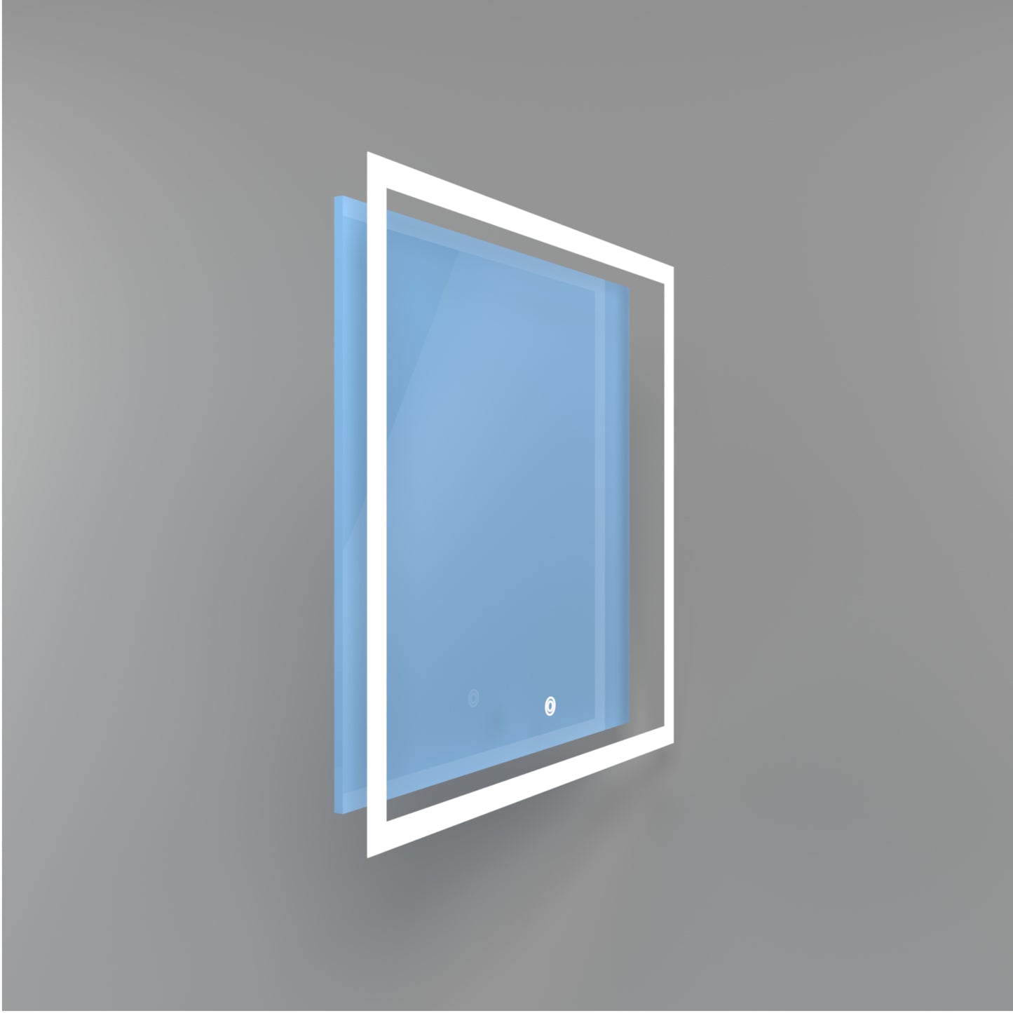 Square LED mirror