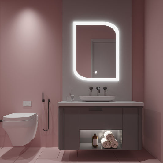 Leaf shaped LED mirror